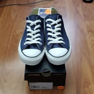 Converse Navy Blue Double Tongue Size 7